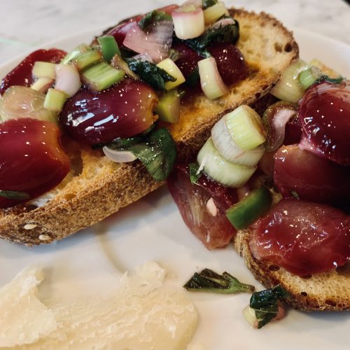 Grape Crostini