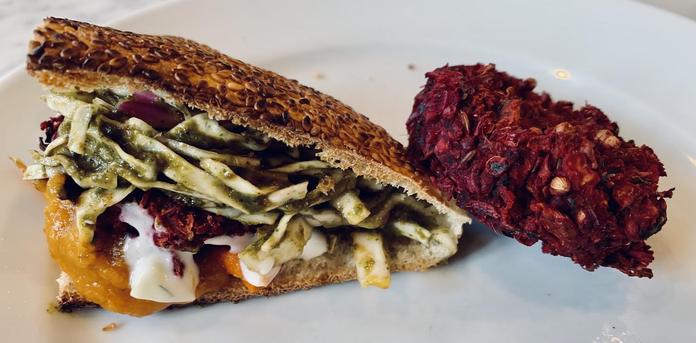 Falafel Beet Burger