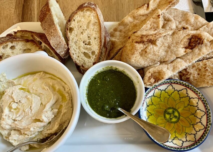 Fava bean hummus mezze night