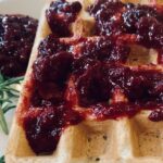 Blackberry Rosemary Jam with Belgium Waffles