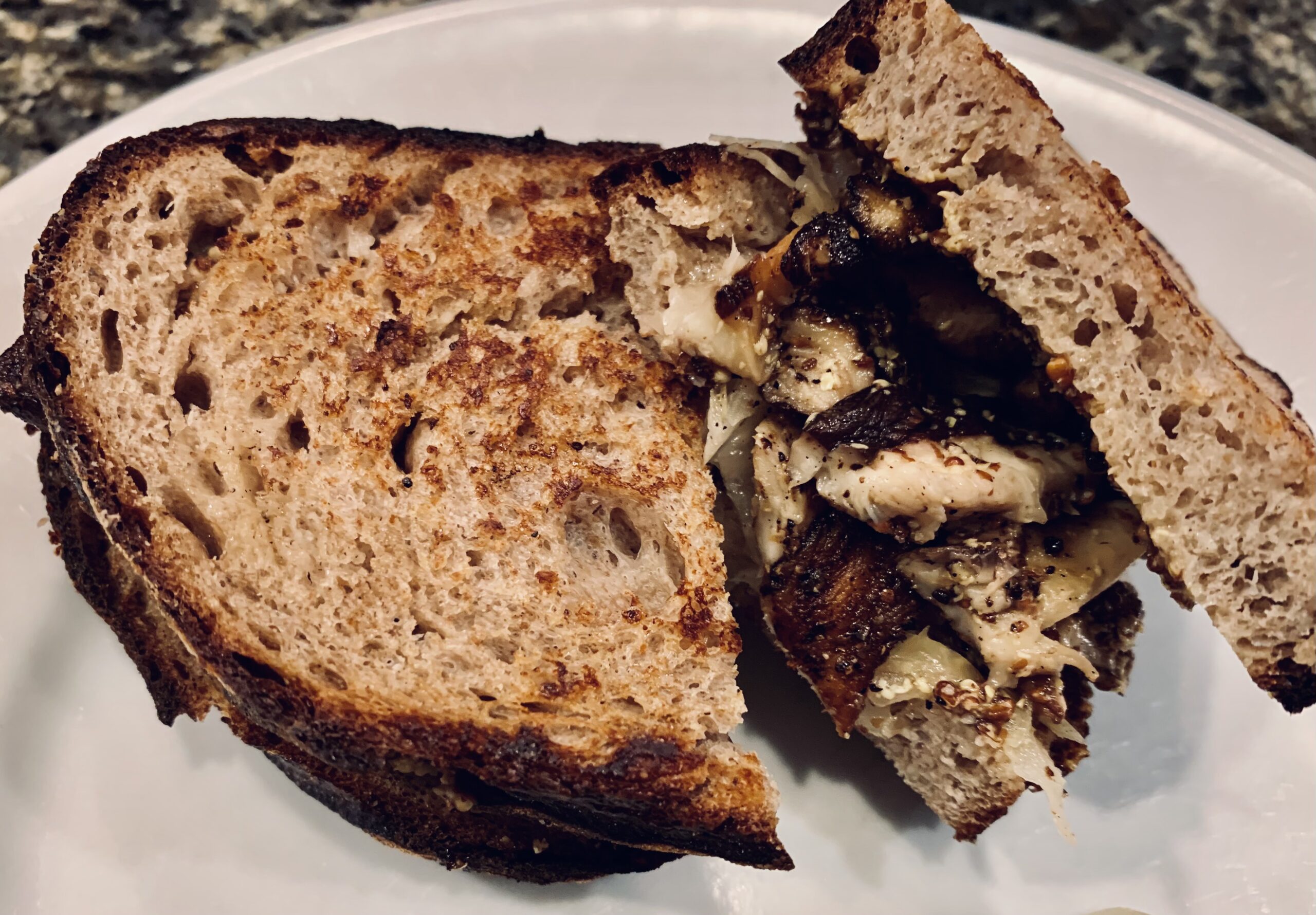 Mushroom Pastrami Sandwiches on Rye UltraTruffle