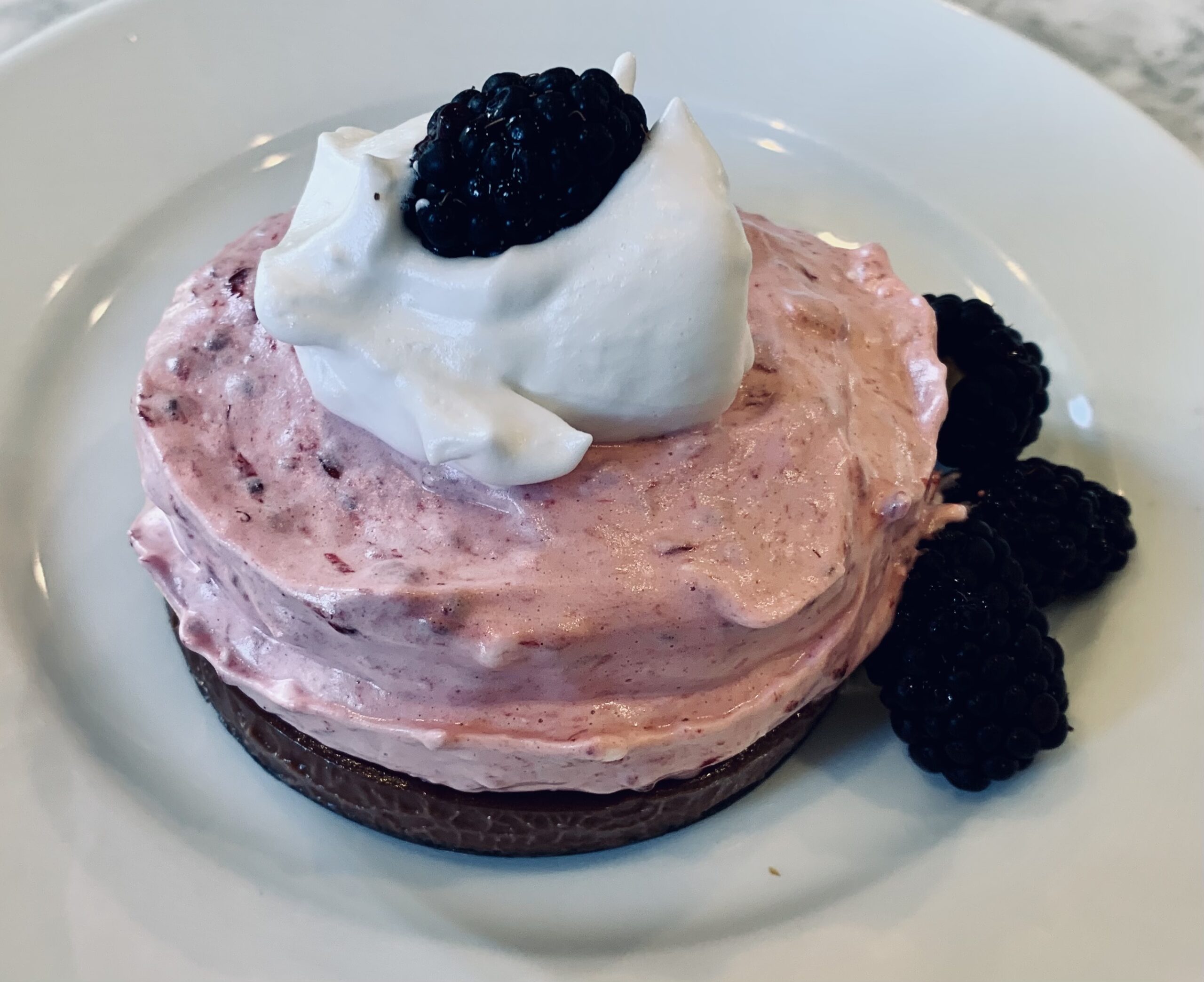 Blackberry Mousse with Chocolate Espresso Ganache