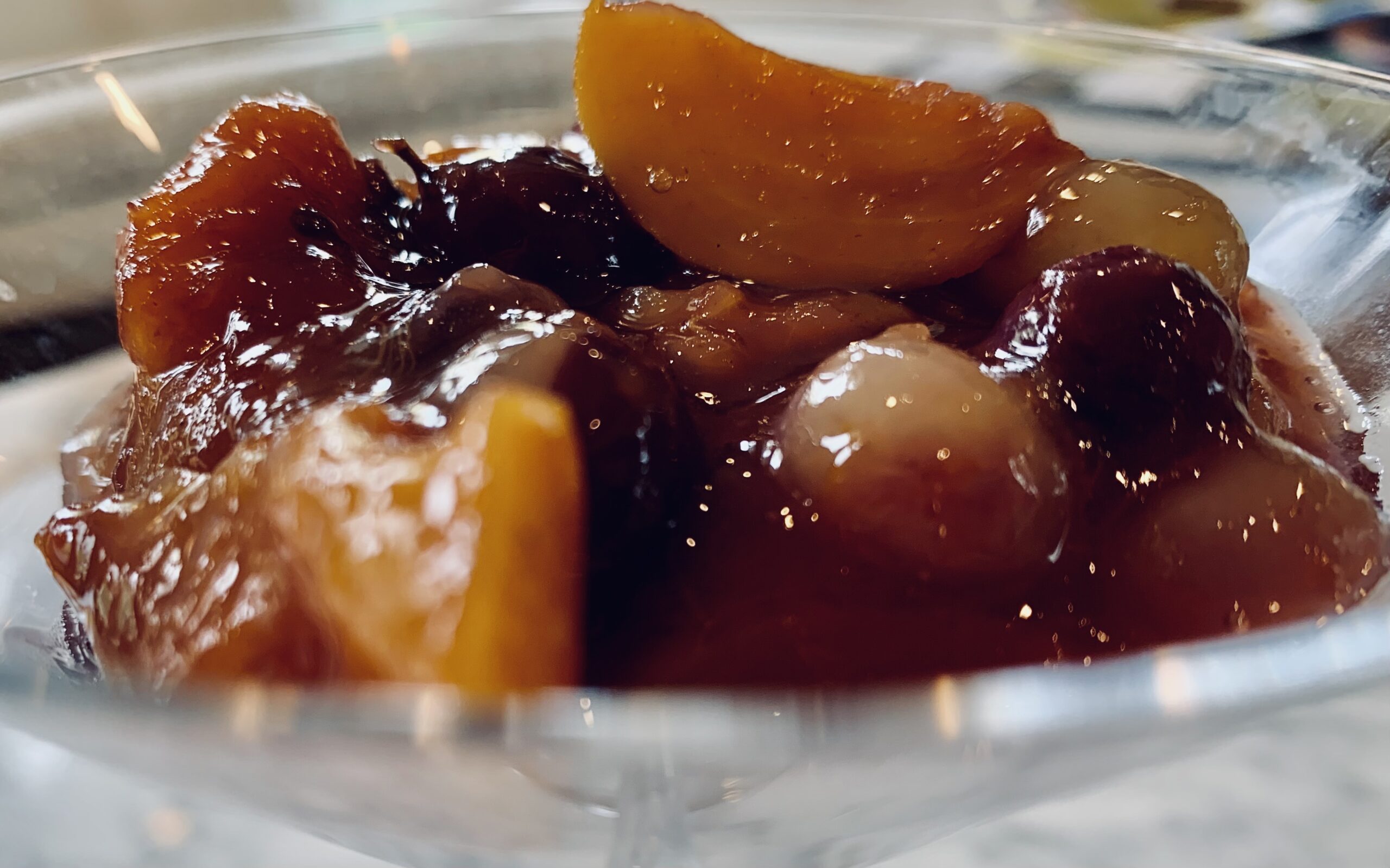 Persimmons Compote with Concord Grapes & Orange Zest - UltraTruffle