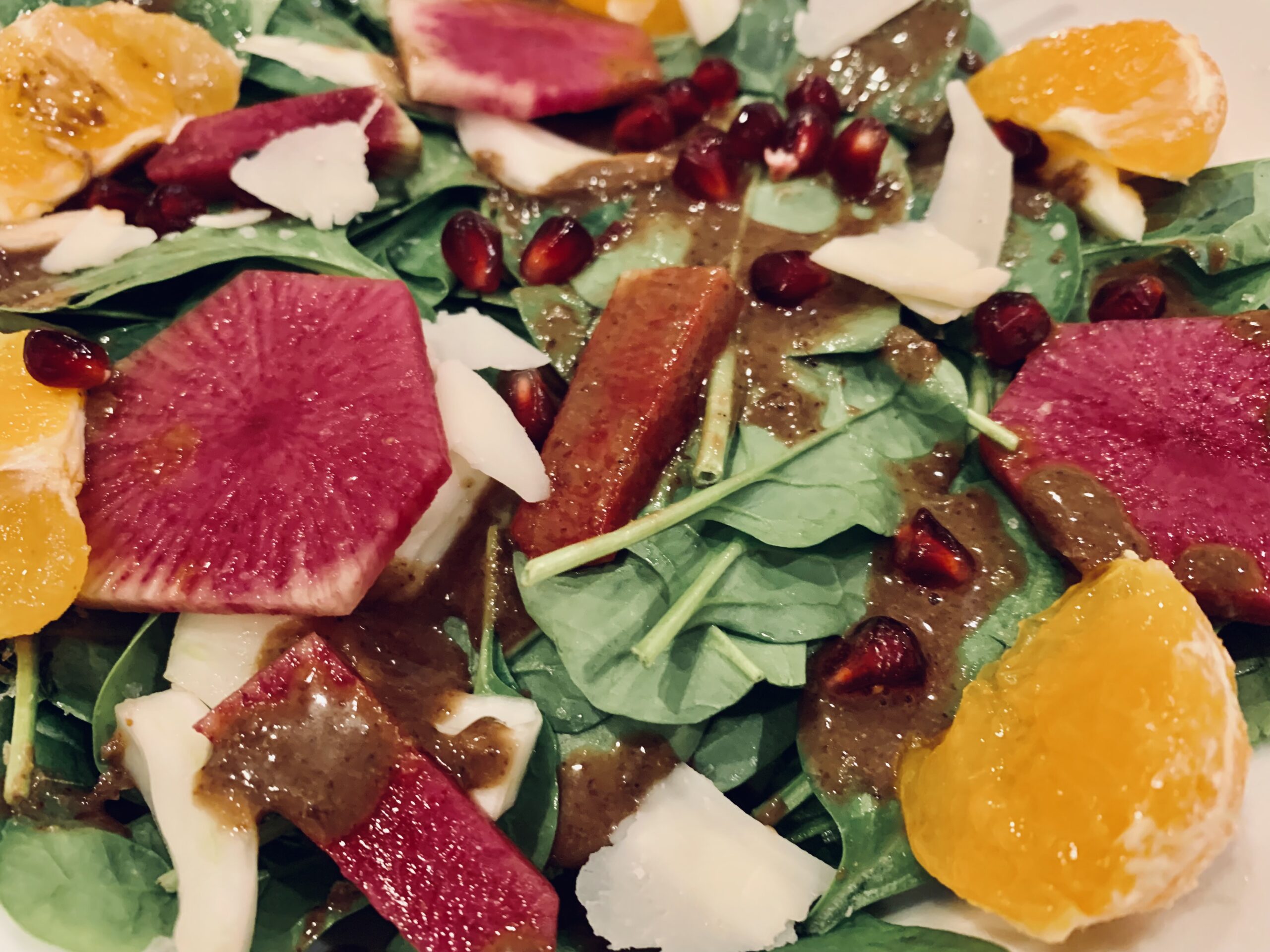 Orange Ginger Pomegranate Vinaigrette