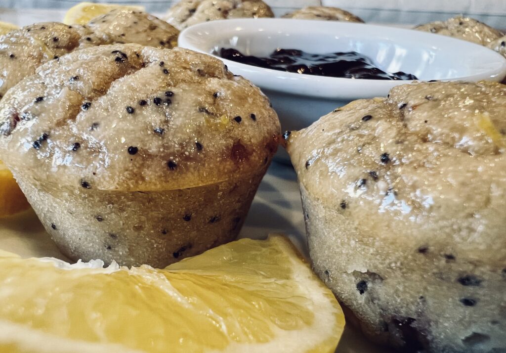 Citrus Raspberry Poppy Seed Muffins