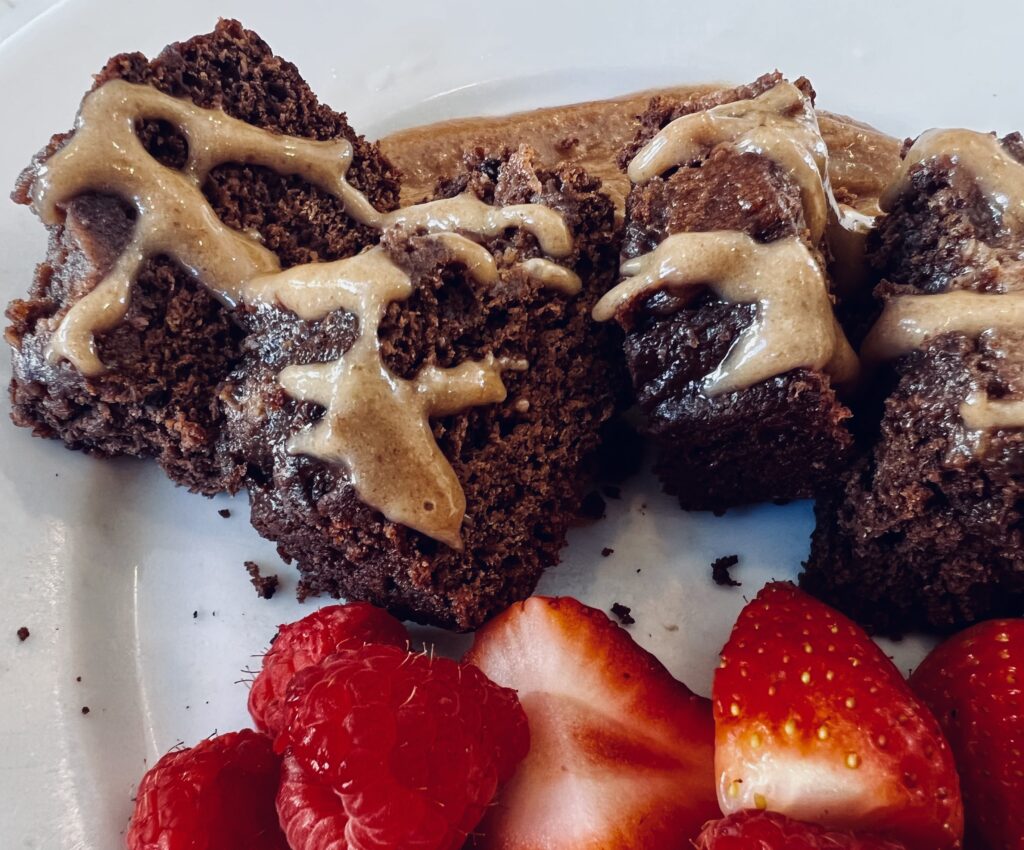 Healthy Double Chocolate Caramel Brownies