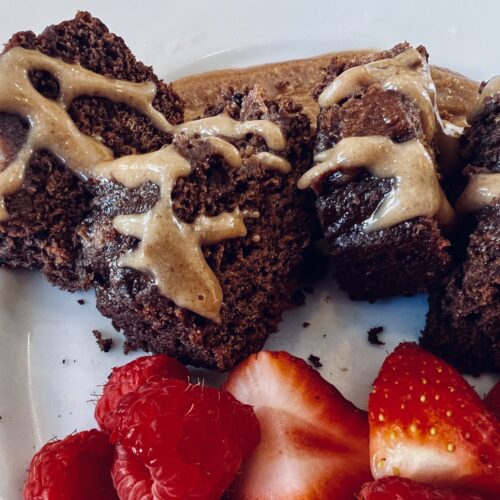 Healthy Double Chocolate Caramel Brownies
