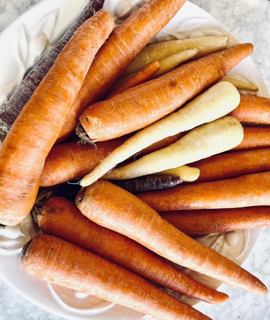 Rainbow packaging carrots