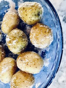 Salt Crusted Baby Potatoes