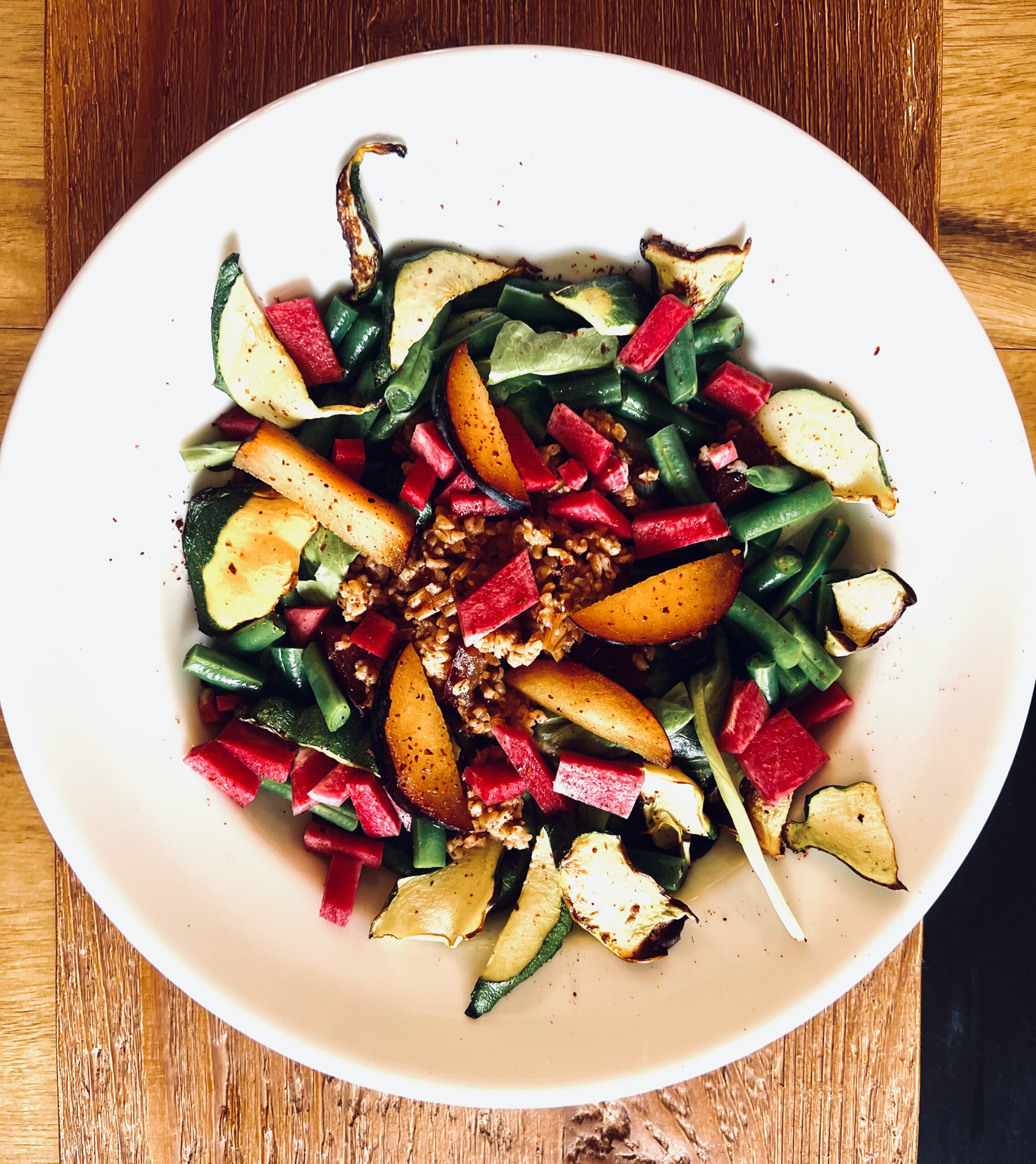 Summer Plum Tabbouleh Salad